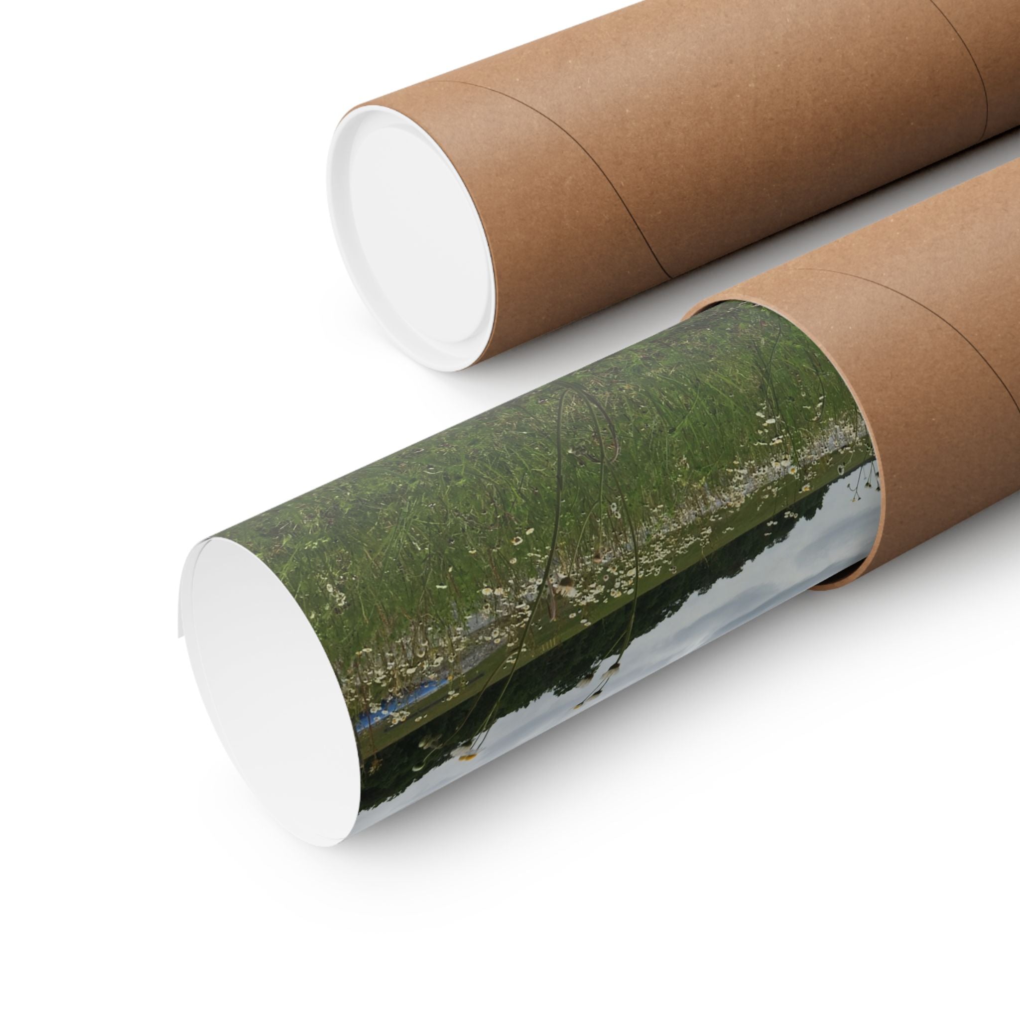 Wildflower Meadow Matte Poster — Horizontal Landscape Wall Art